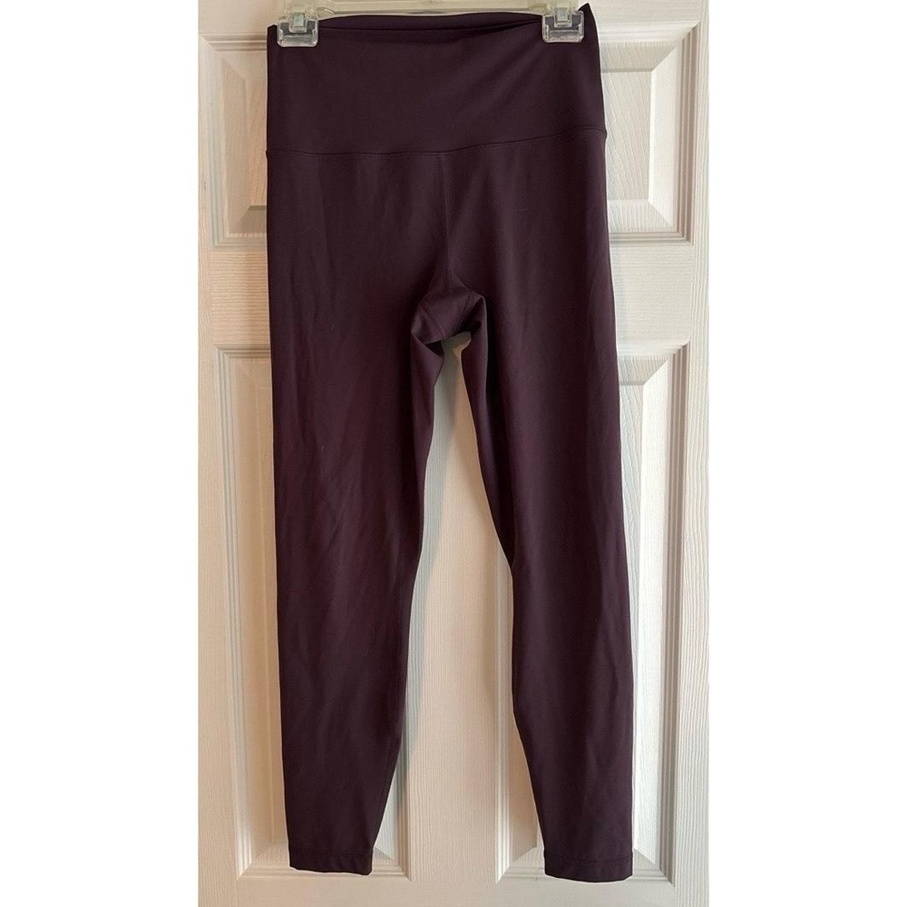 90 DEGREE by REFLEX Leggings Womens Size M Dark Purple High-Waisted Activewear